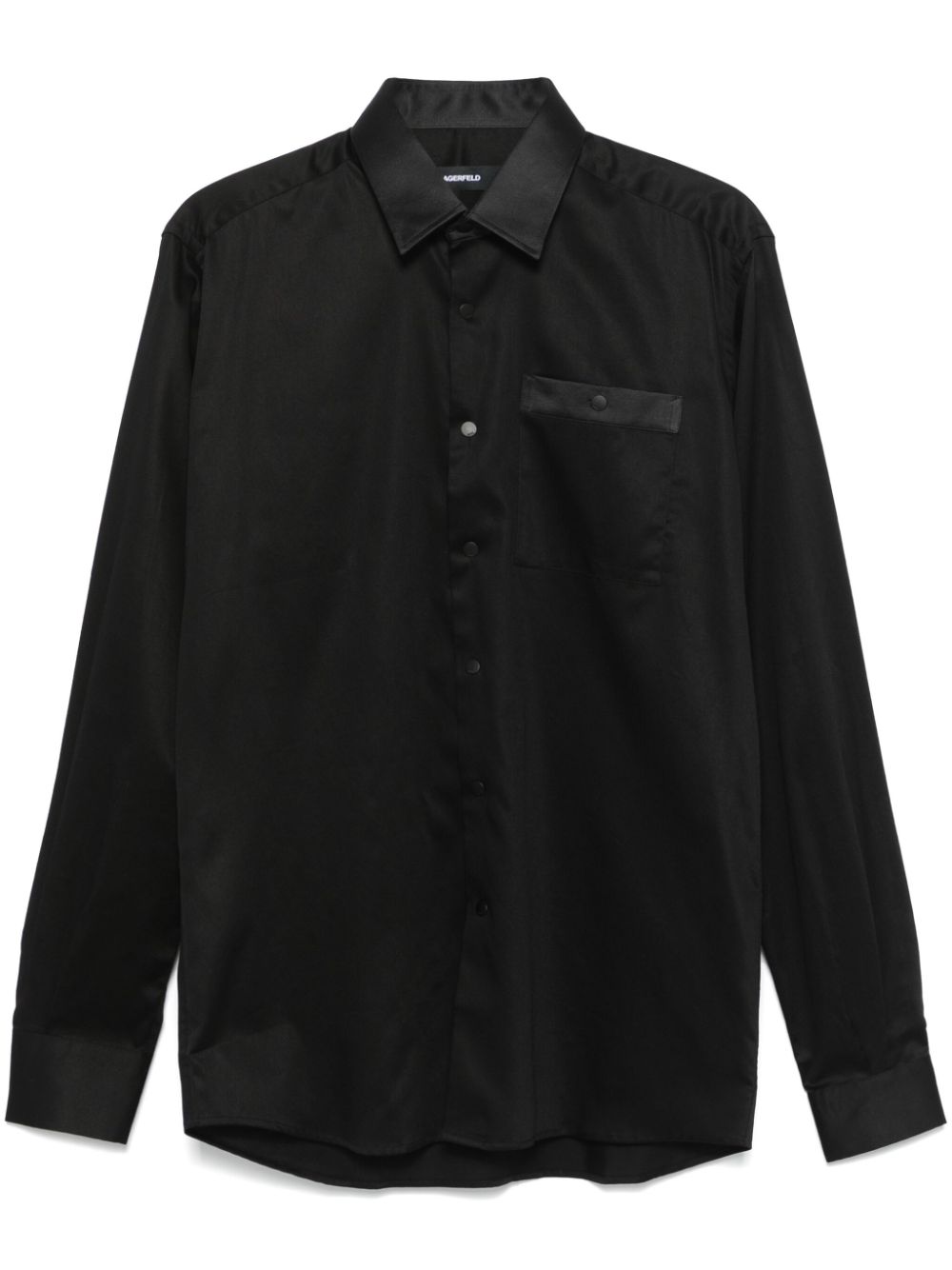 Satin shirt - Black