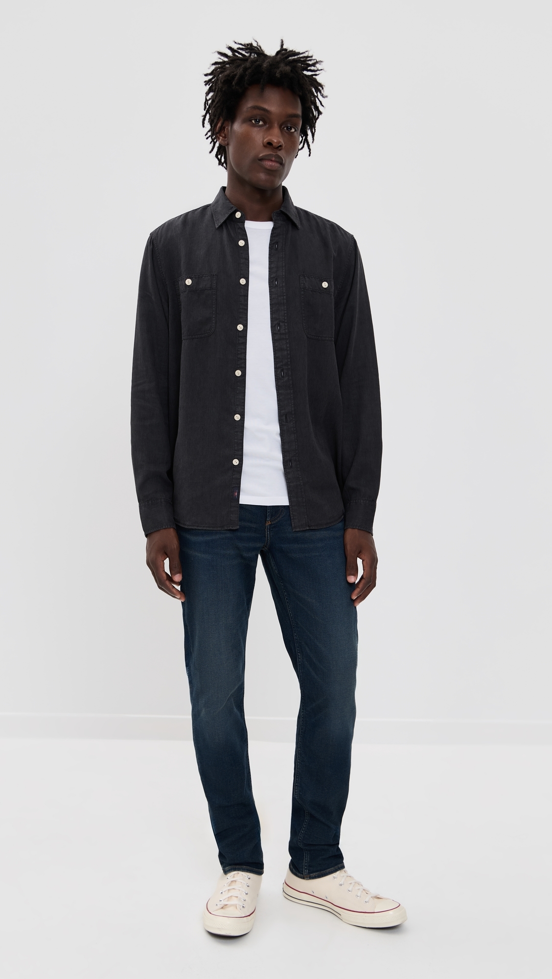 Stretch Terry Indigo 5 Pocket Jeans