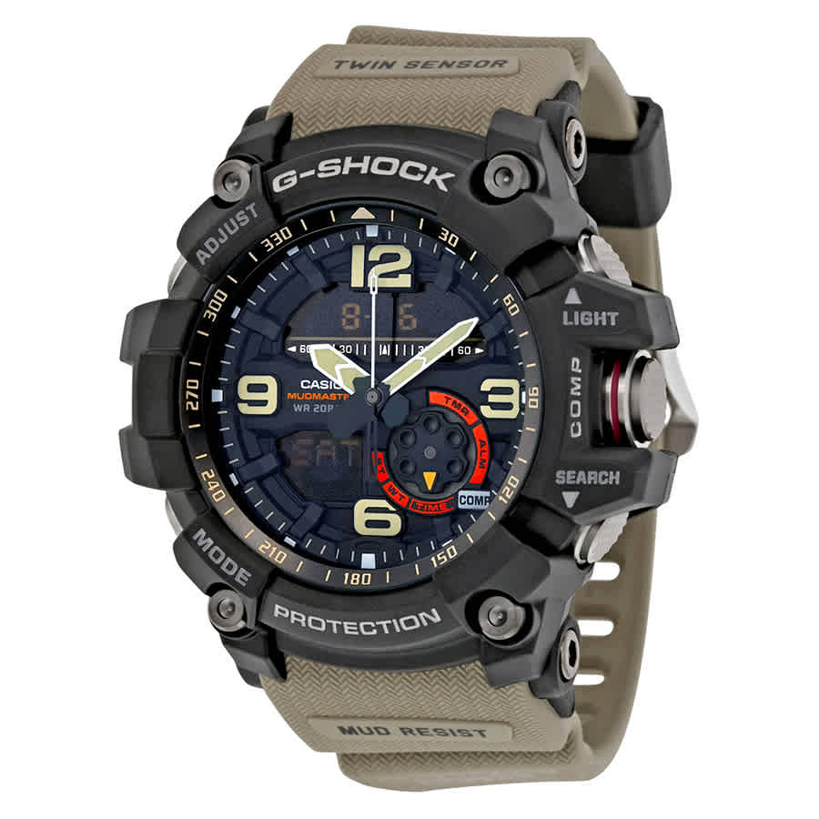 G-Shock Black Dial Tan Resin Strap Mens Watch GG1000-1A5