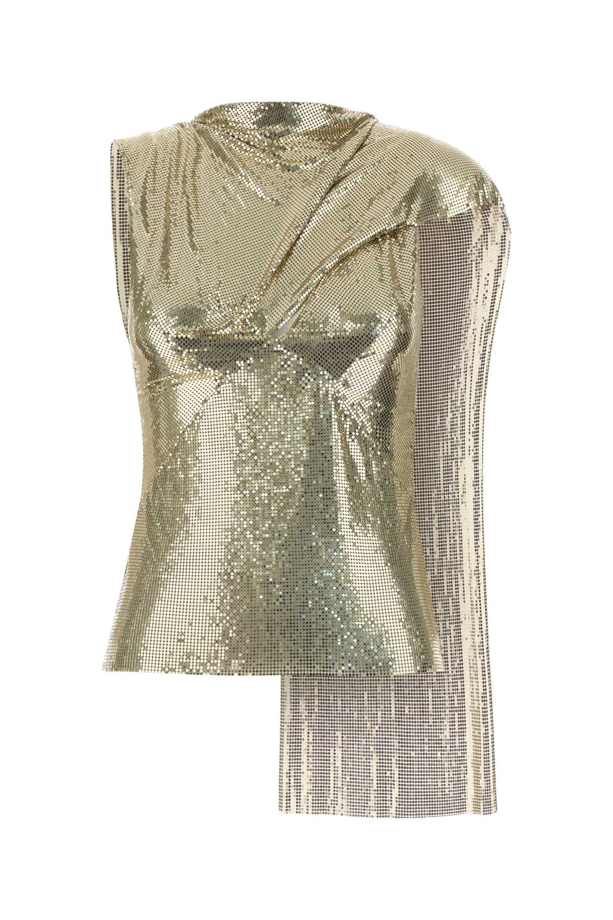 Aluminium Mesh Tank Top — Gold