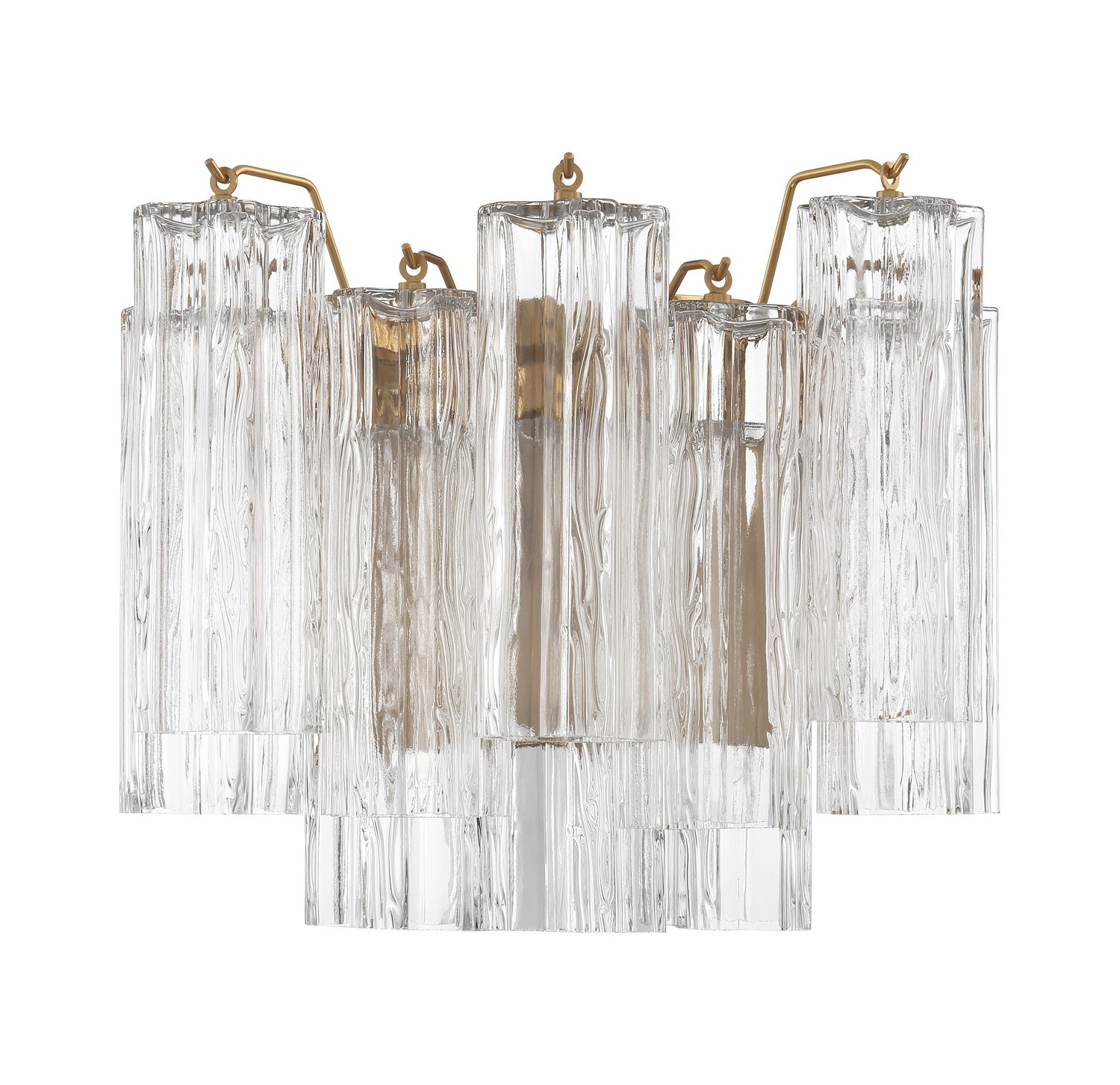 Addis 2-Light Wall Mount in Aged Bra