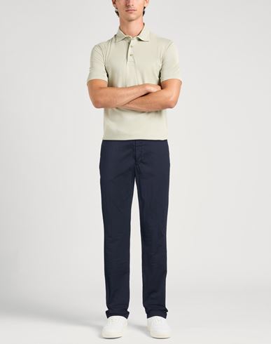 Man Pants Midnight blue Size 40 Cotton, Elastane