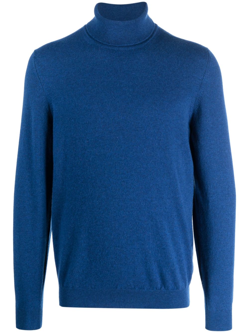 Roll-neck cashmere jumper - Blue