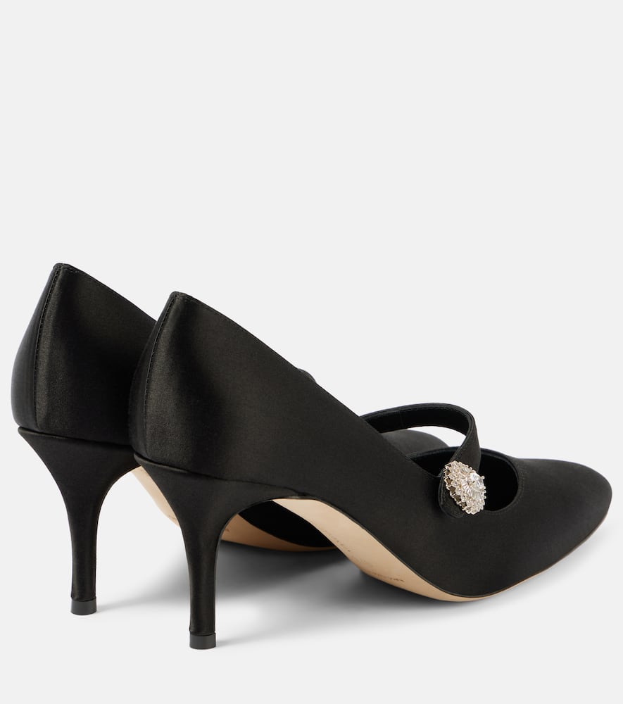 Marijana embellished satin Mary Jane pumps
