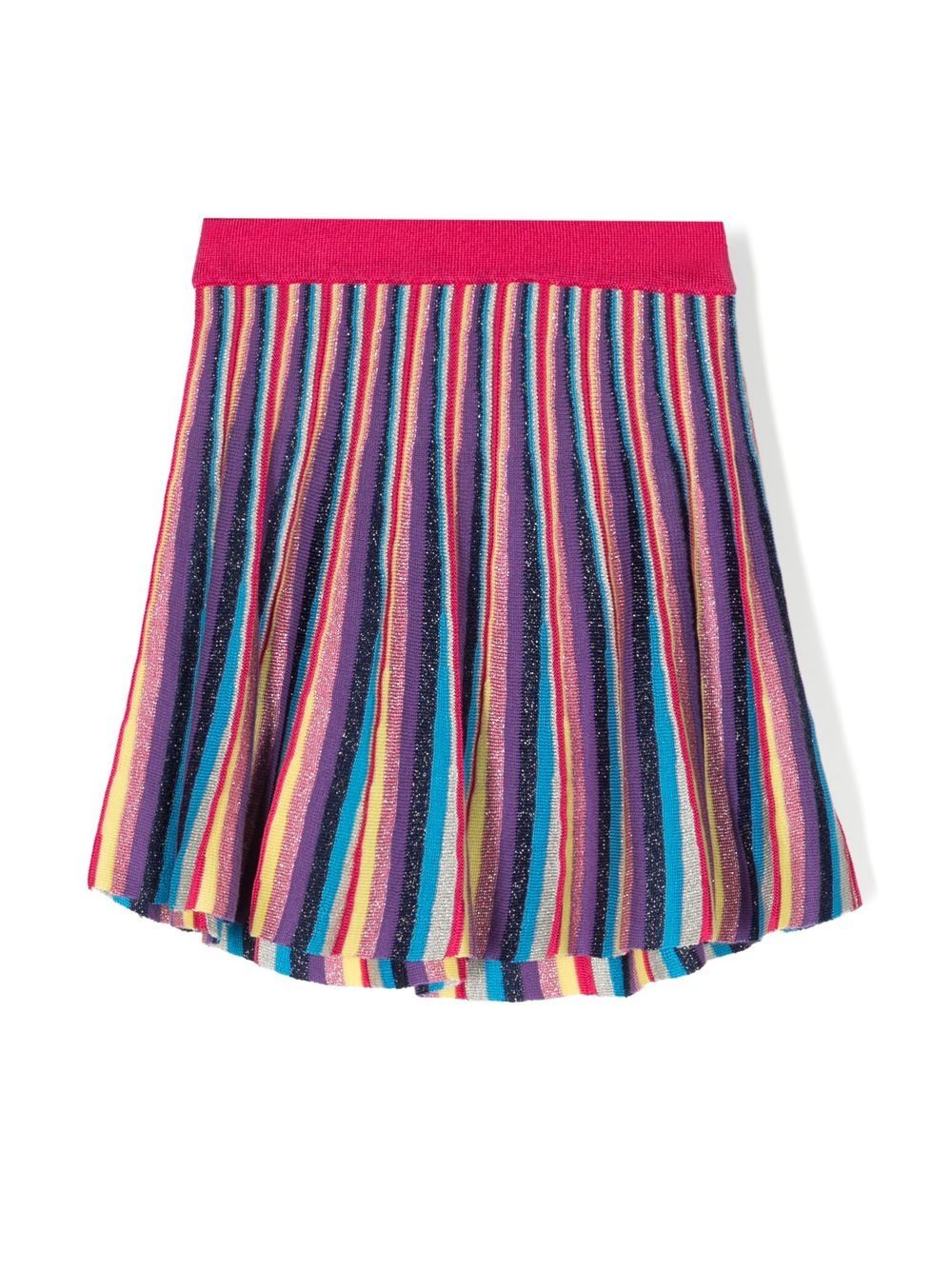 Striped knit skirt - Blue