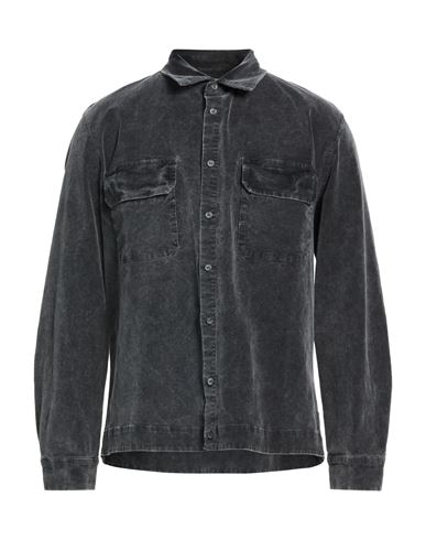 Man Shirt Charcoal Size L Cotton