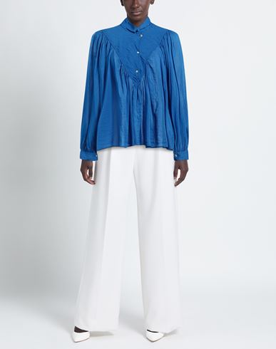 Forte_forte Woman Top Bright blue Size 2 Cotton, Silk