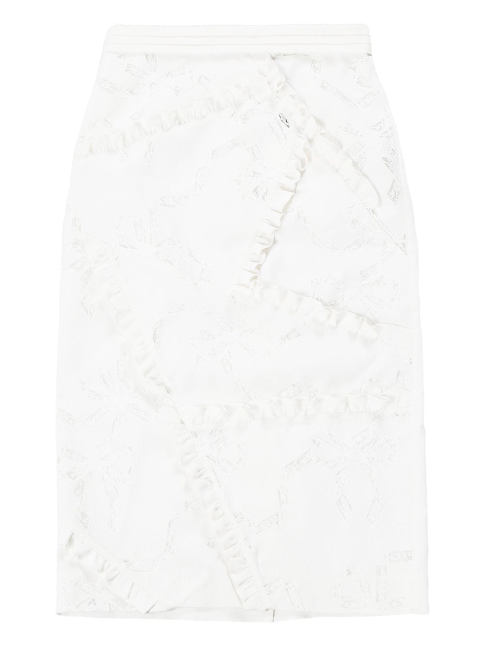 SHUSHU/TONG cut-out skirt - White