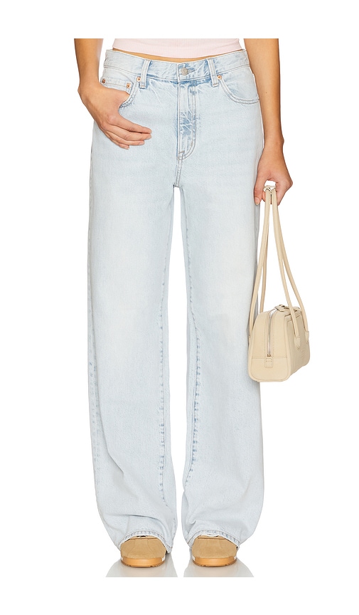 PISTOLA Hendrix High Rise Baggy in Blue.  30. Also in 24, 25, 26, 27