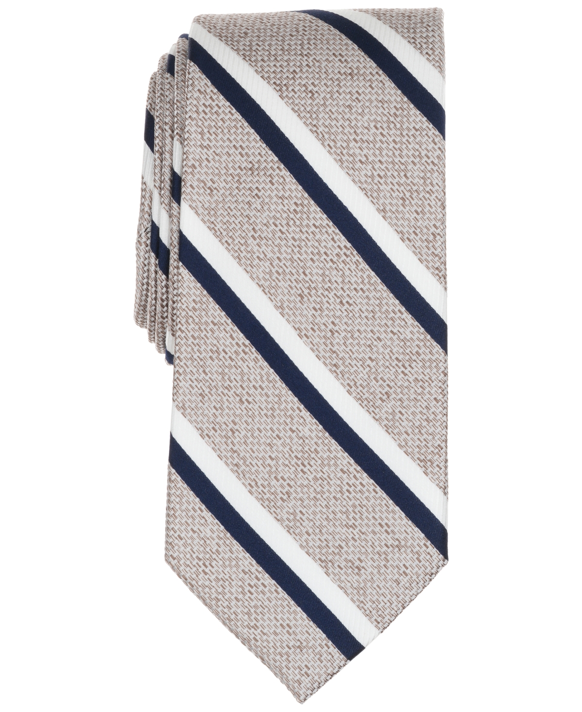 Men's Proche Stripe Tie - Navy/Beige