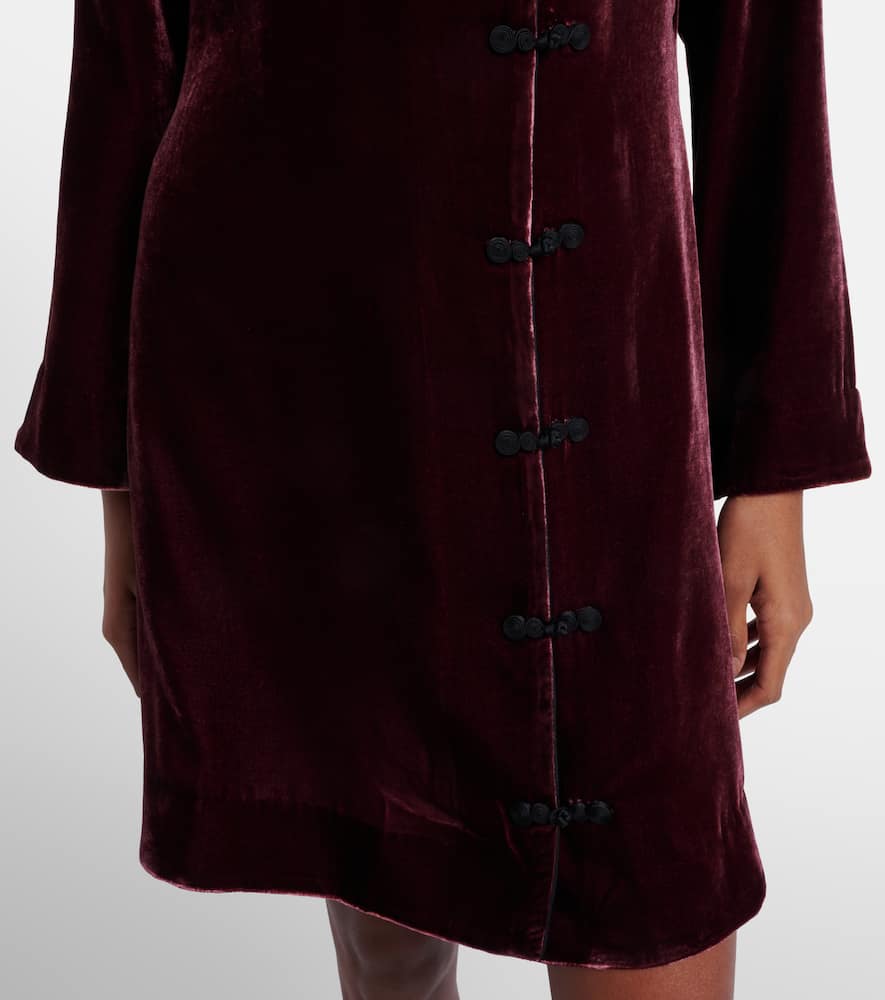 Delphina velvet minidress