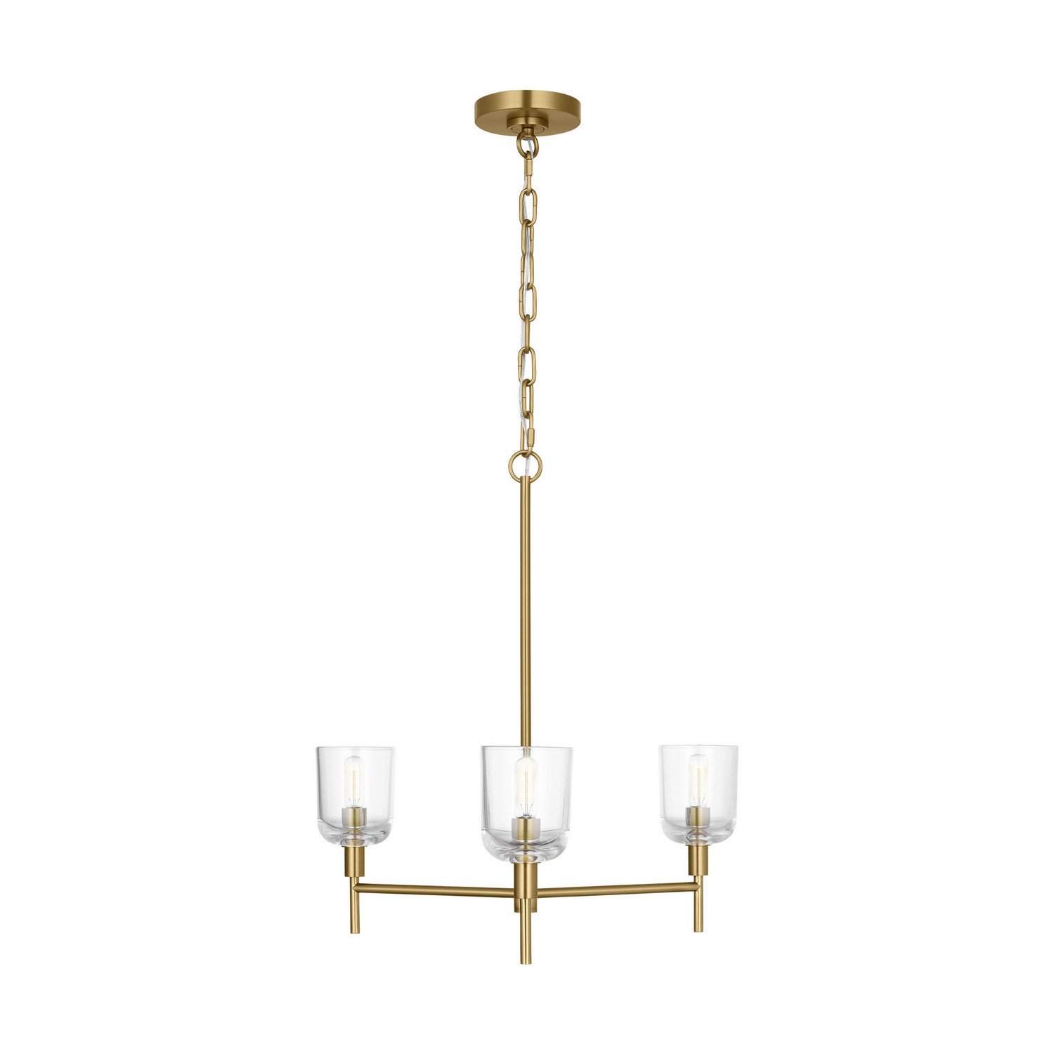 Burnished Brass Chandelier from the Hartley Collection