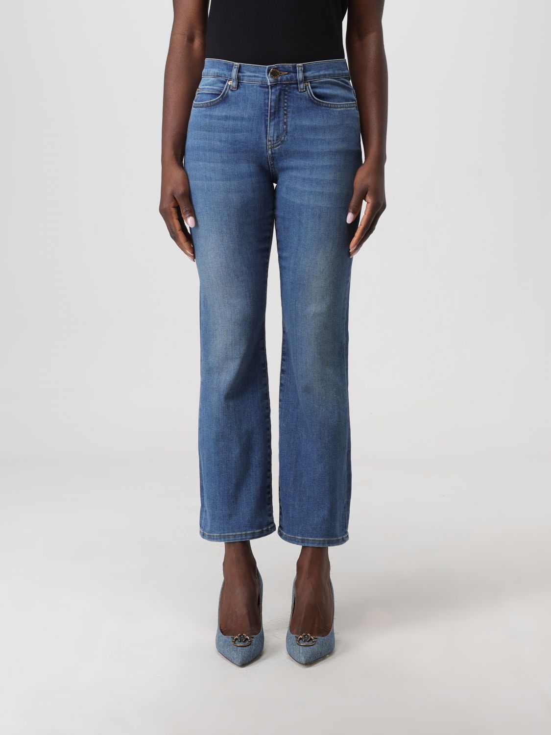 Jeans Woman color Stone Washed