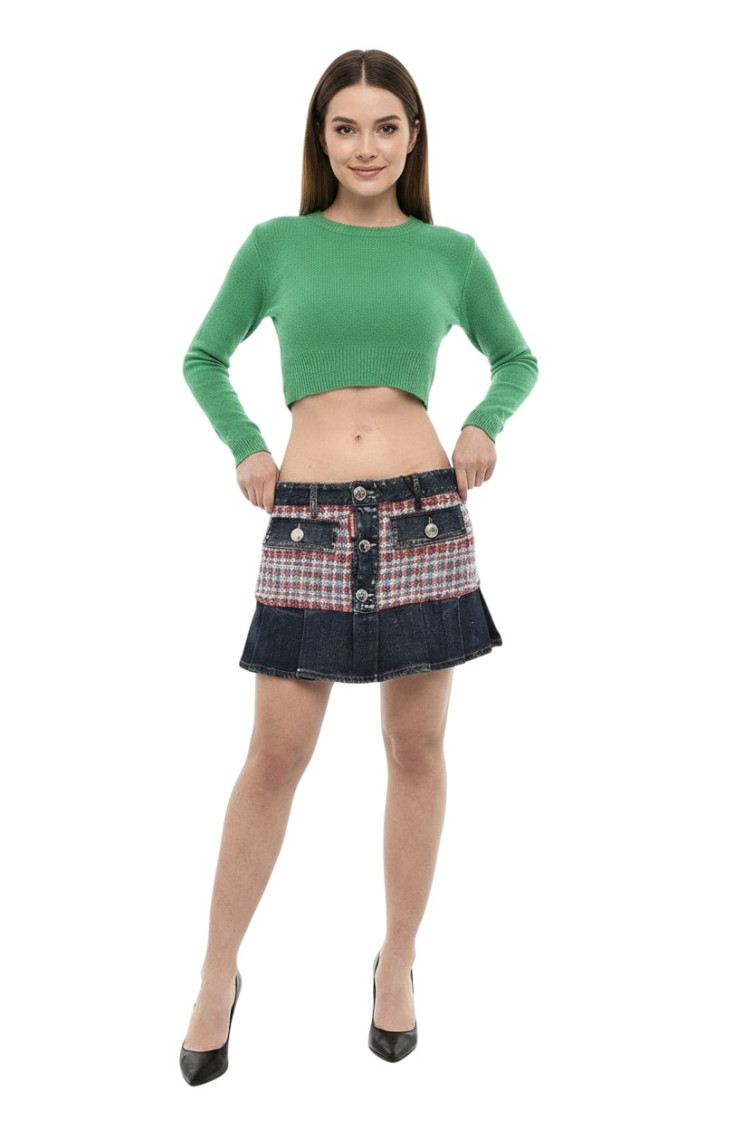 Denim Mini Skirt
