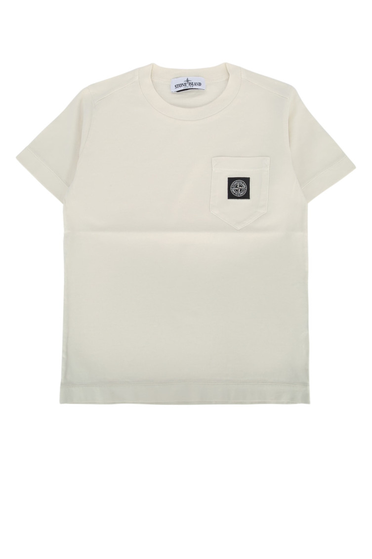 Kids Beige Solid T-Shirt