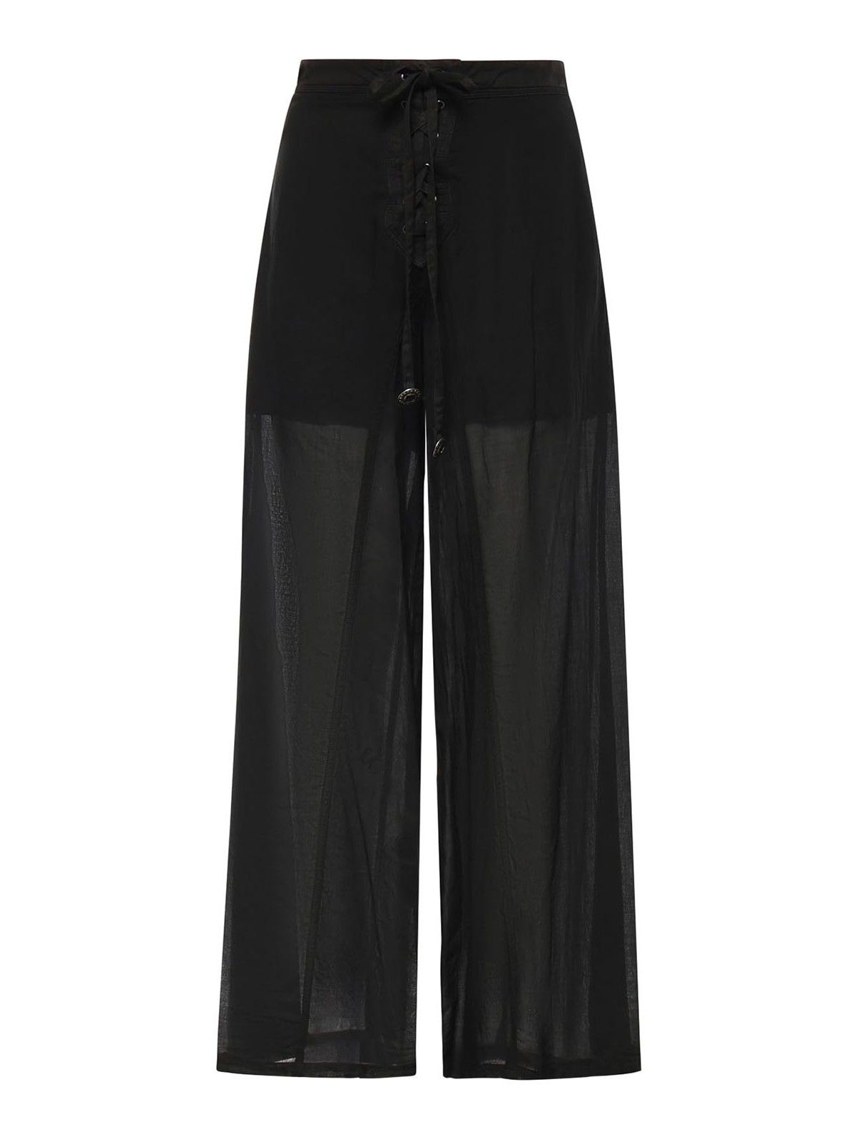 Lightweight trousers with laces and Texan details - 36