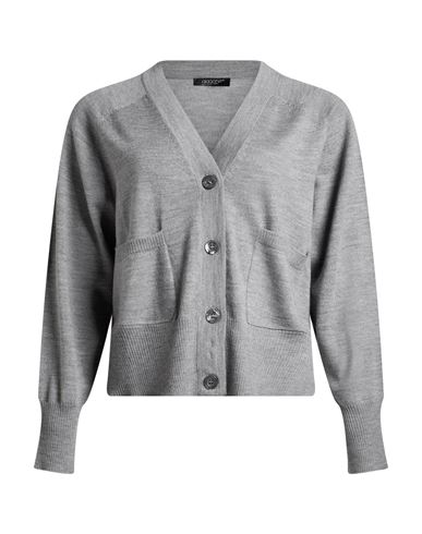 Woman Cardigan Grey Size 12 Merino Wool
