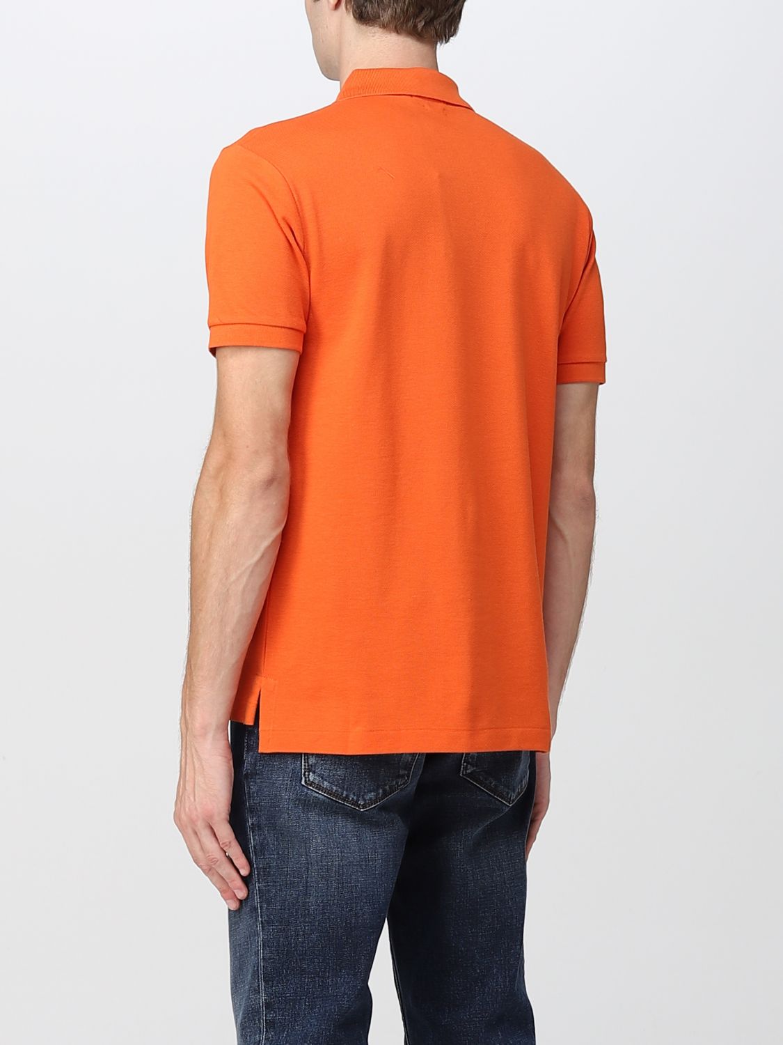 Polo Shirt Men color Orange