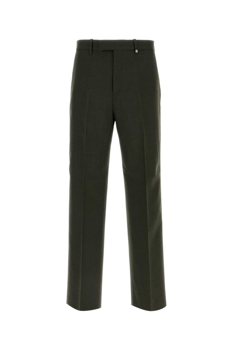 Bottle Green Wool Pant