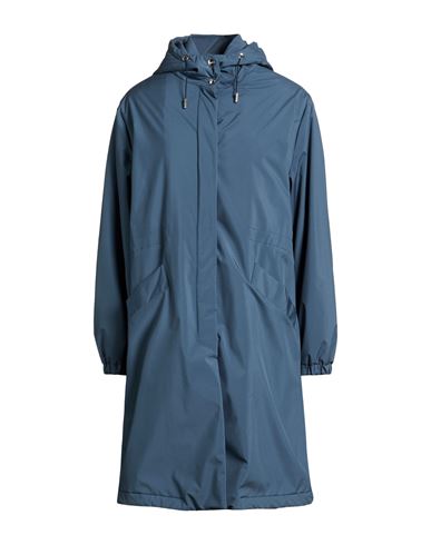 Woman Coat Slate blue Size 6 Polyester