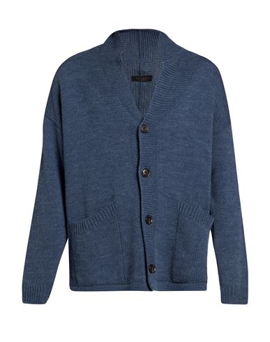 Man Cardigan Slate blue Size 3XL Acrylic, Wool