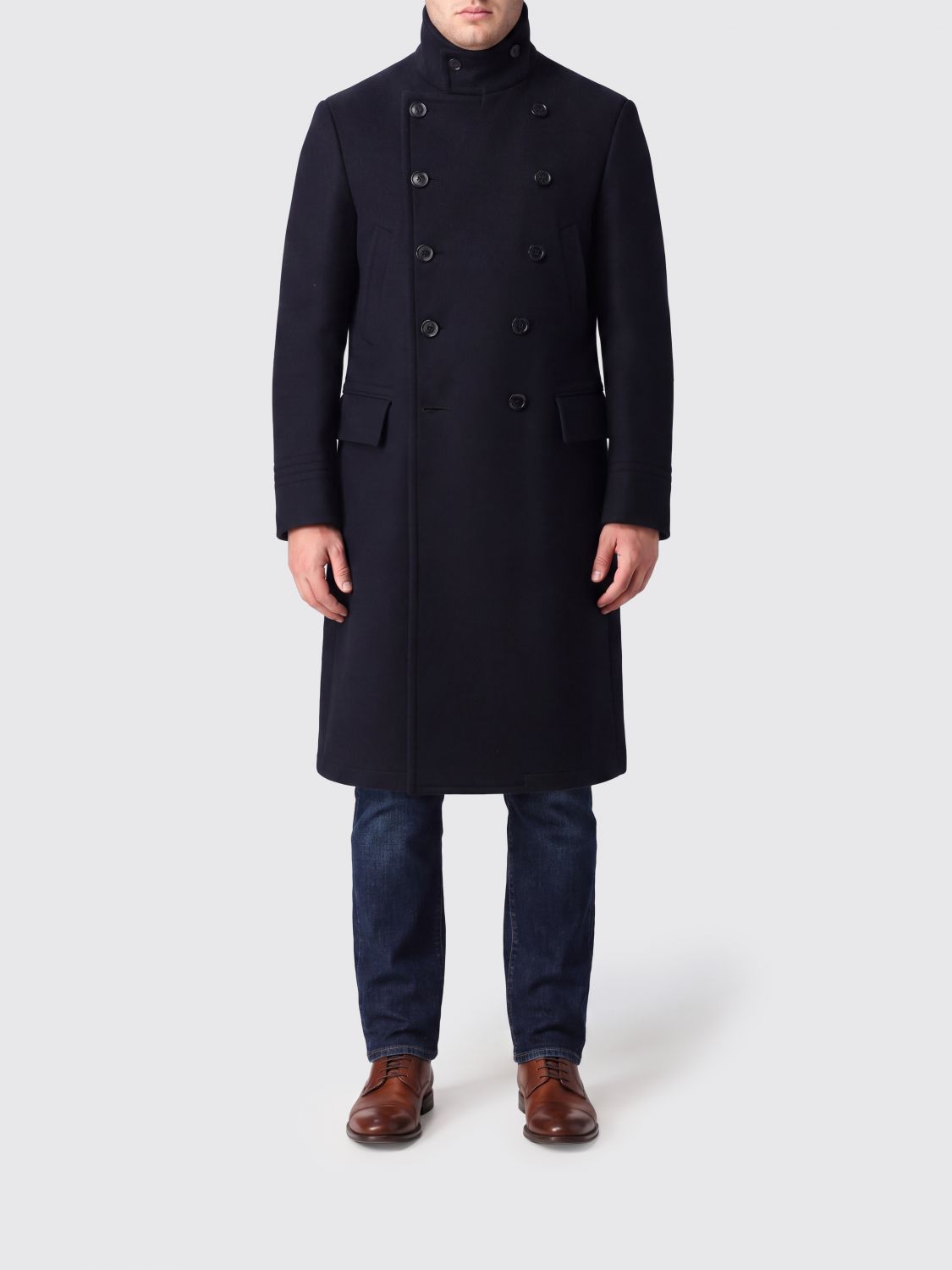 Coat Men color Navy