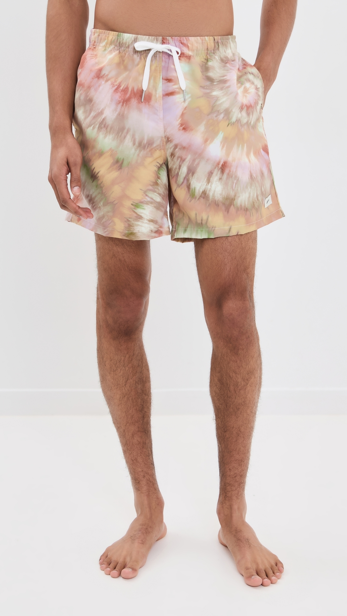 Bather Calypso Swirl Swim Trunks 5 Orange
