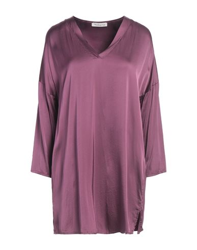 Manila Grace Woman Top Mauve Size 6 Viscose