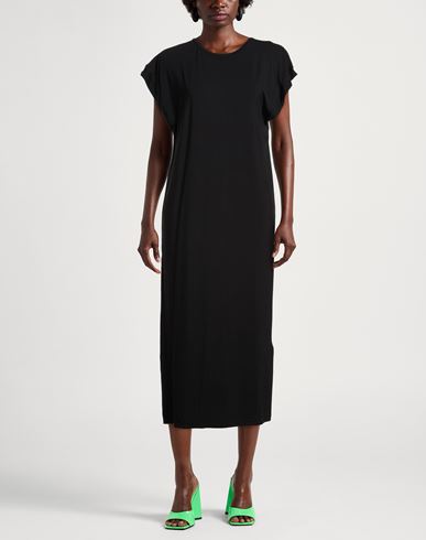 Woman Midi dress Black Size XS Rayon, Polyester, Elastane