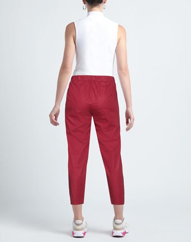 Woman Pants Red Size 6 Cotton, Elastane