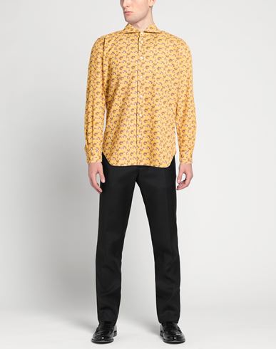 Man Shirt Marigold Size S Cotton