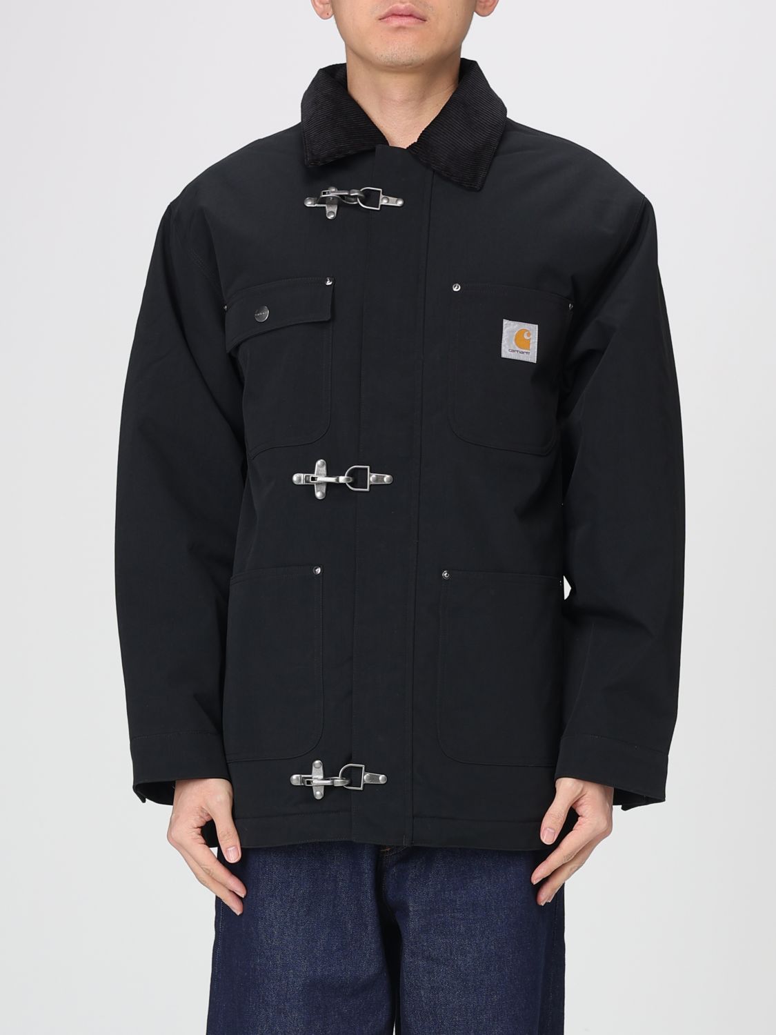 Coat Men color Black