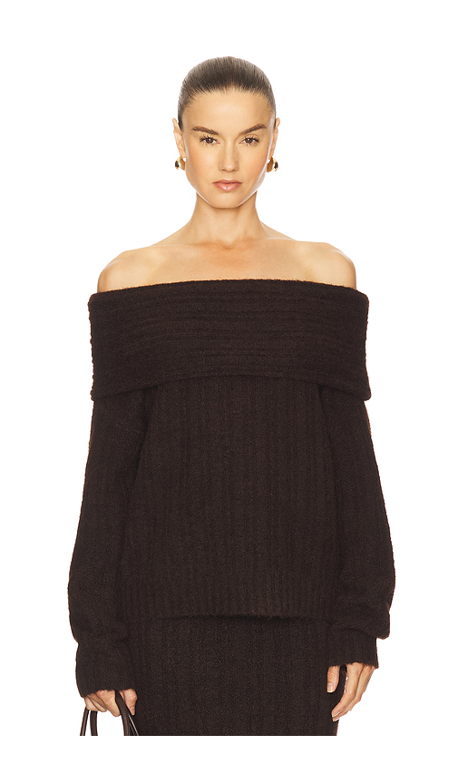 Line & Dot Ophelie Sweater in Chocolate. XS. Also in L