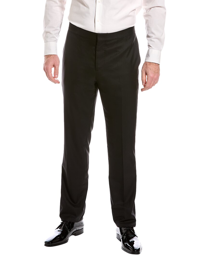 Wool & Silk-Blend Tuxedo Pant