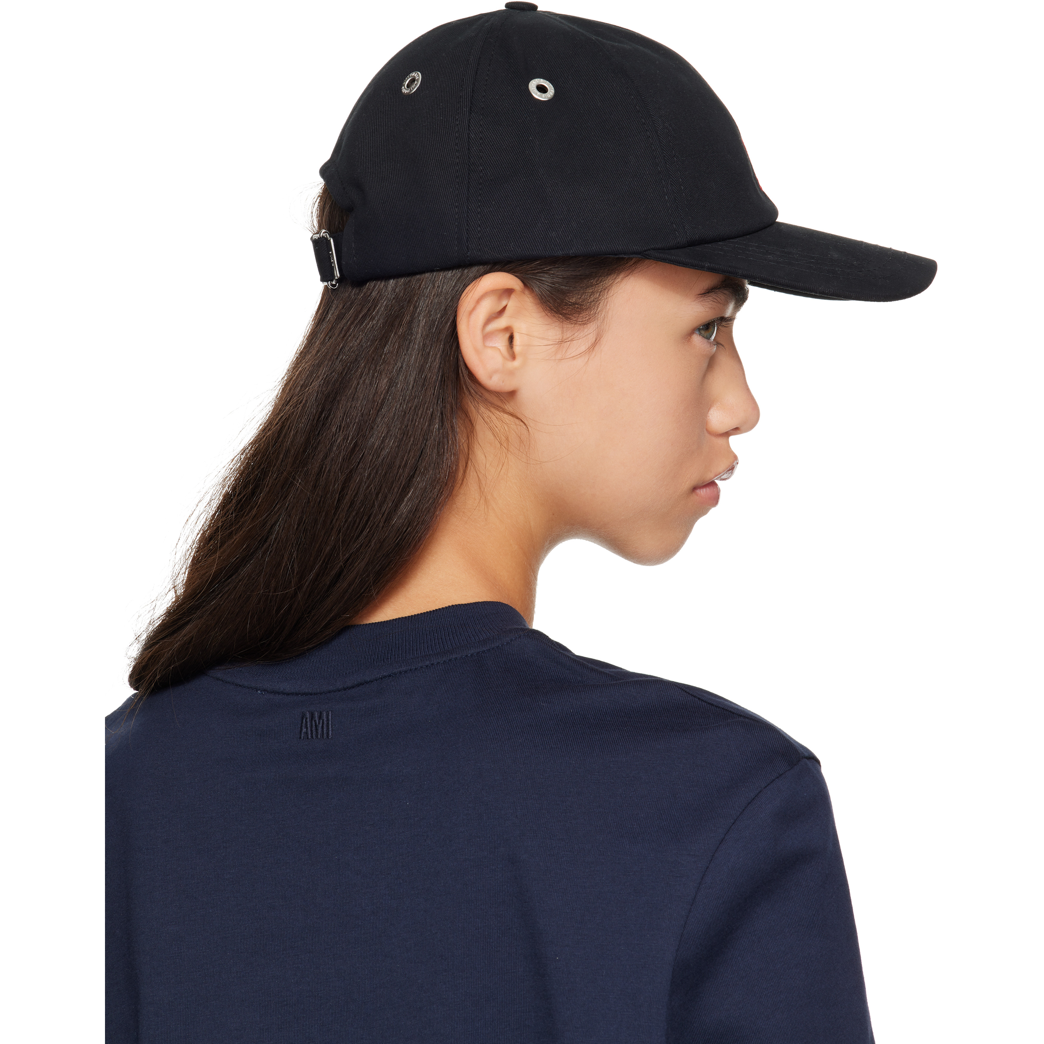 Black Cotton Ami De Coeur Cap