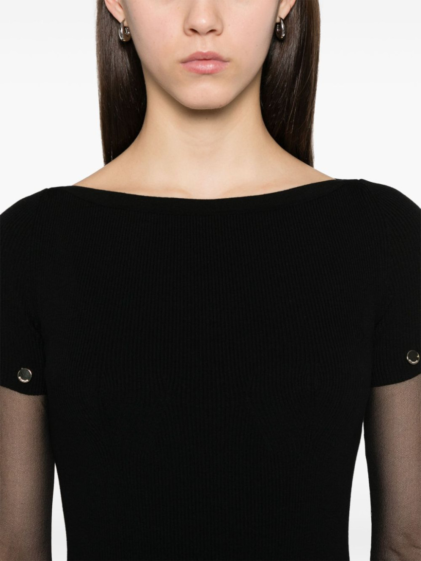 Black Pre Knitted Long Dress