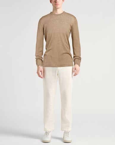Man Sweater Sand Size 38 Cashmere