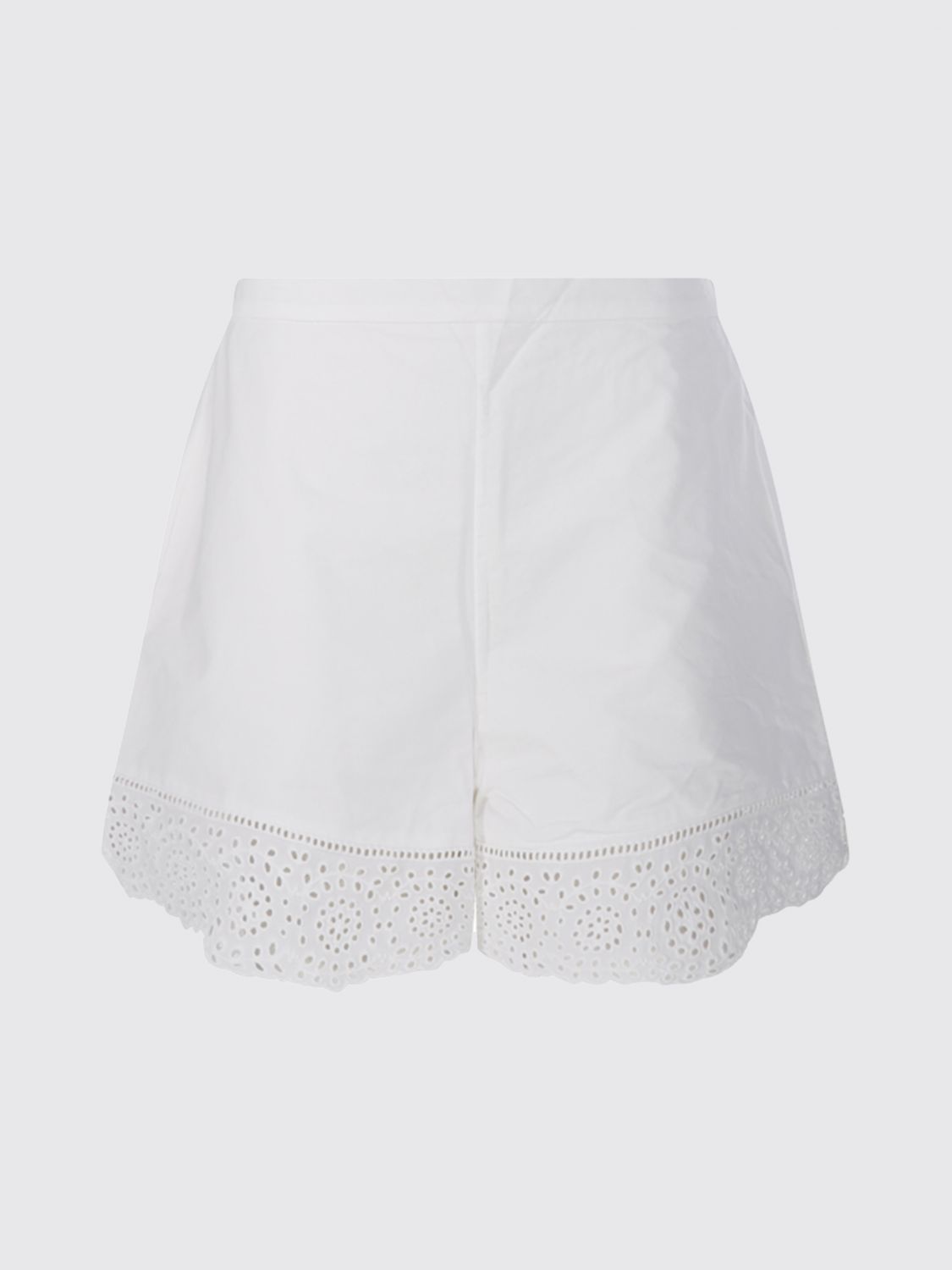 Greta Eyelet Hem Shorts