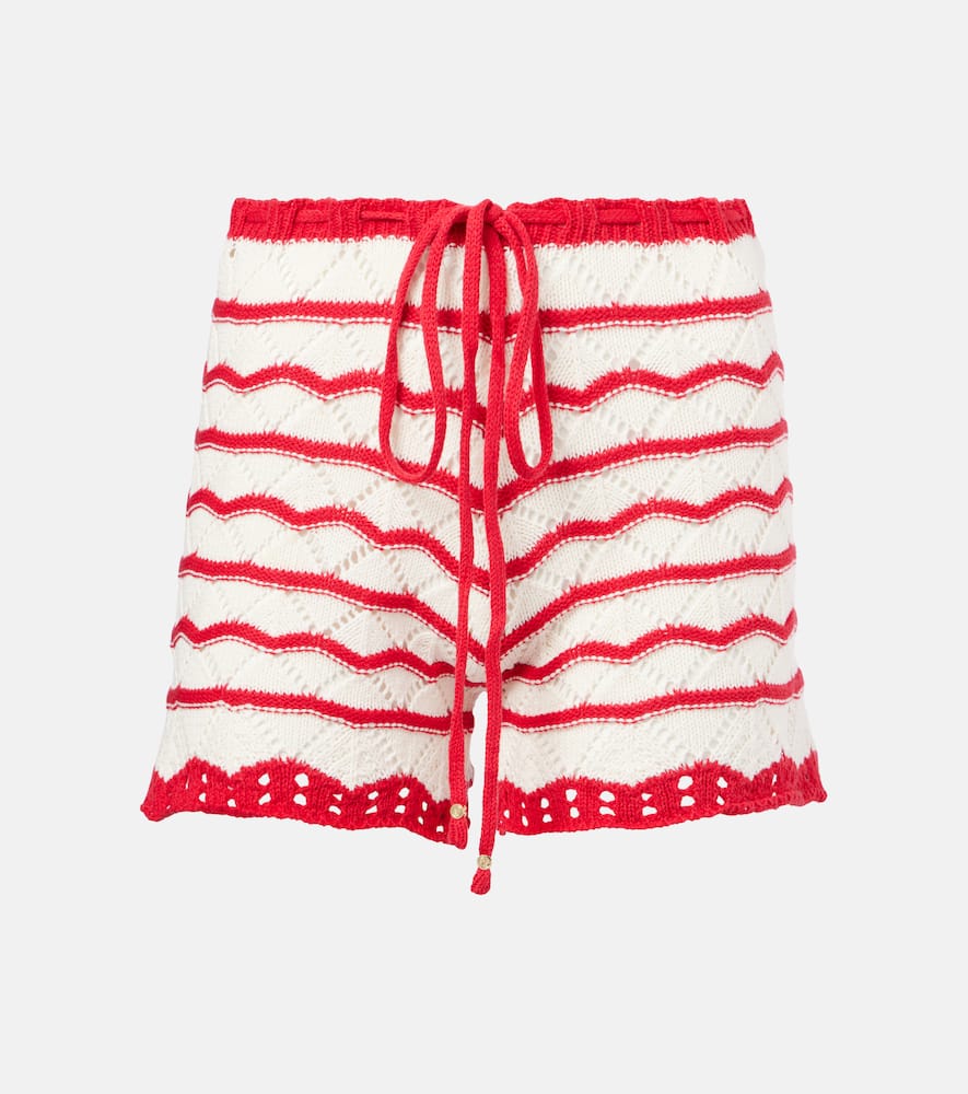 Bananhot Kim crochet cotton-blend shorts