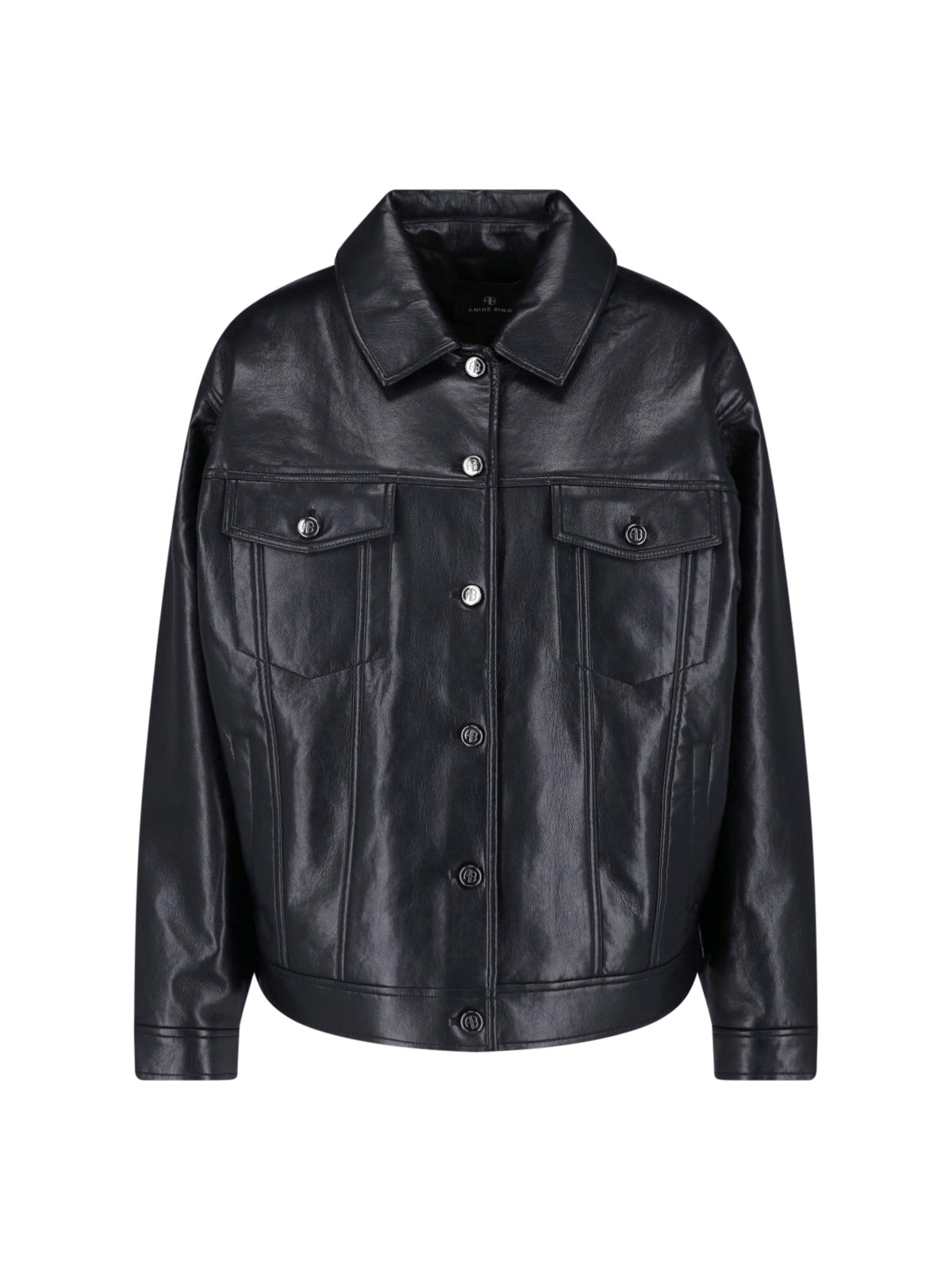 Recycled Leather Cropped Jacket
