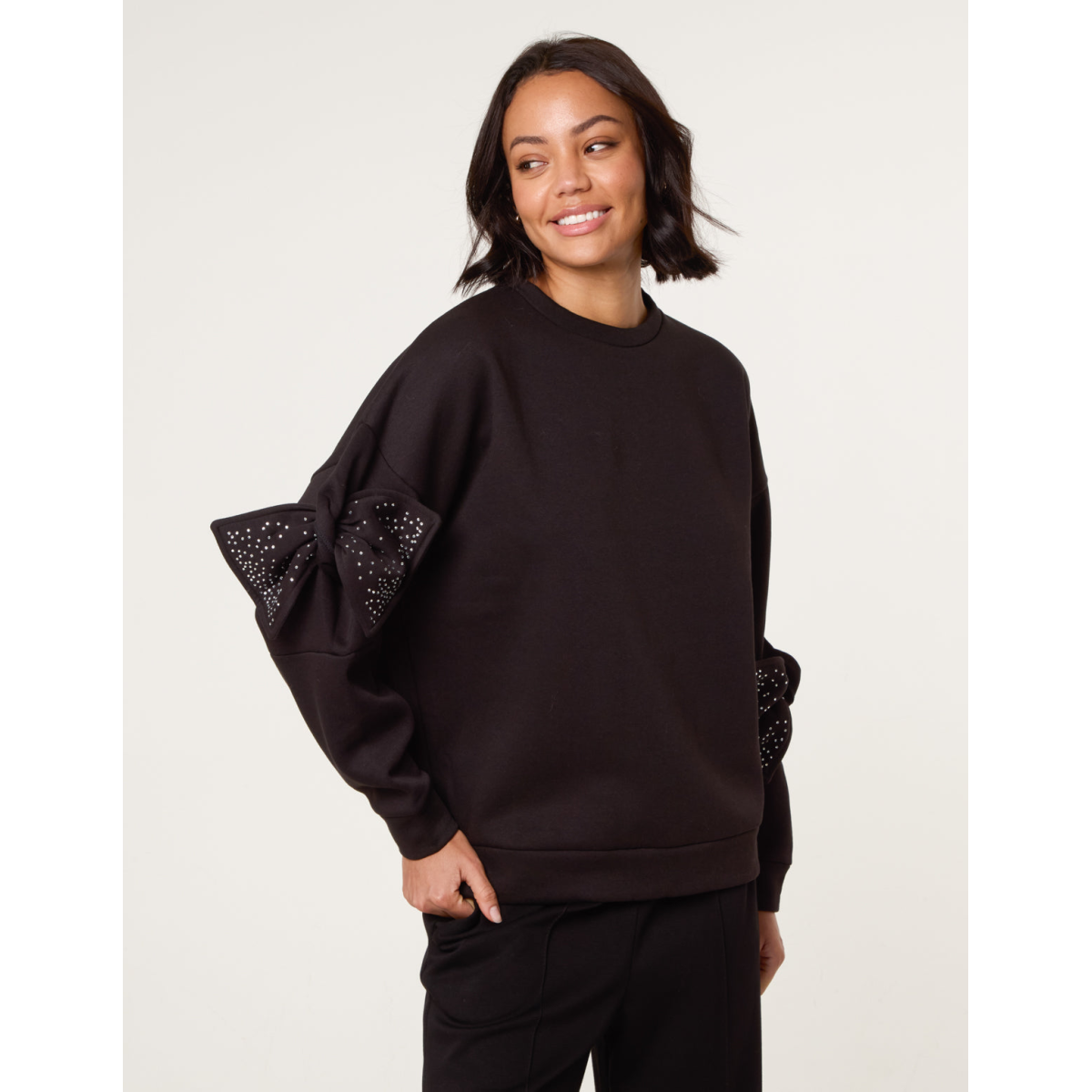 Bow Sleeve Sweatshirt