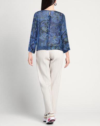 Woman Top Blue Size 10 Viscose, Elastane