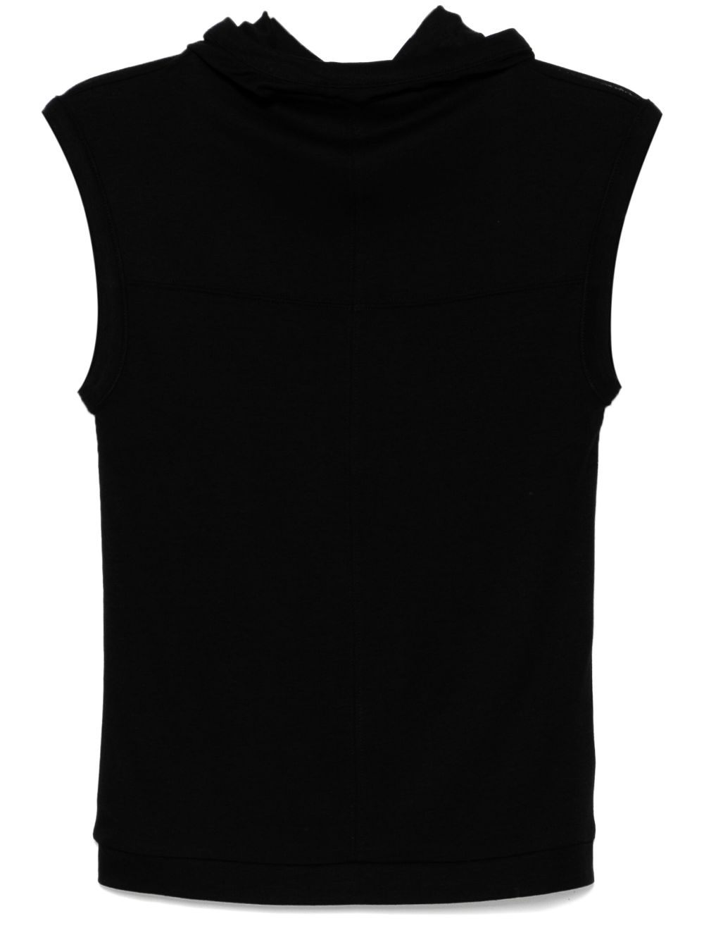 Hooded vest - Black
