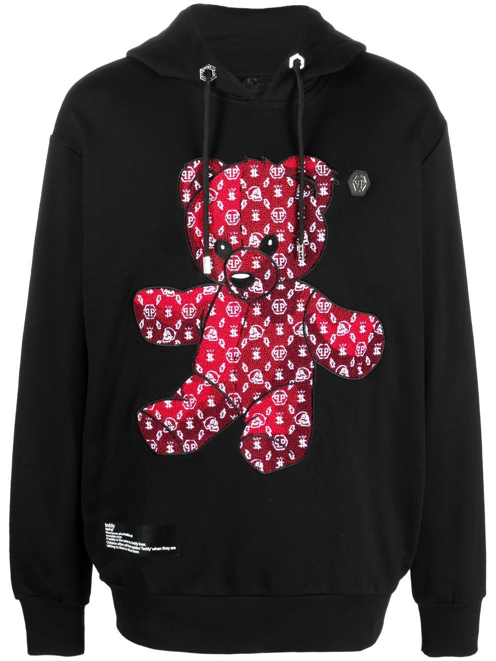 Teddy Bear long-sleeve hoodie - Red