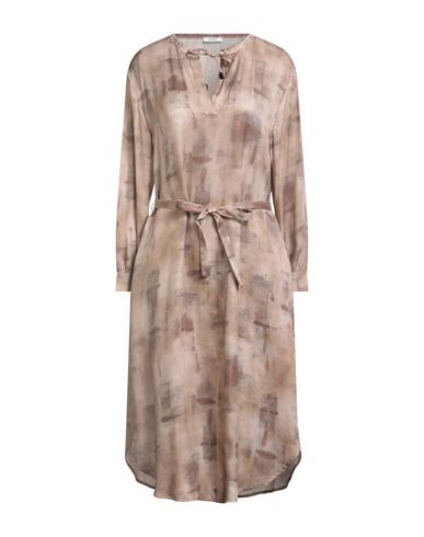 Woman Midi dress Taupe Size 10 Viscose