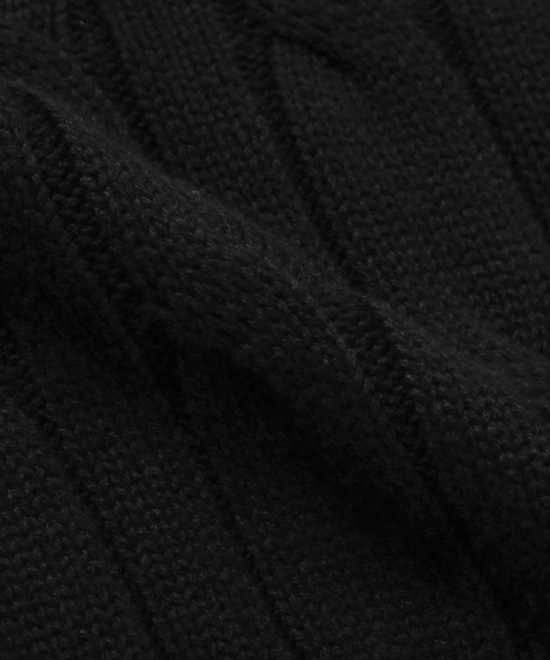 Layered Cable Knit_Black