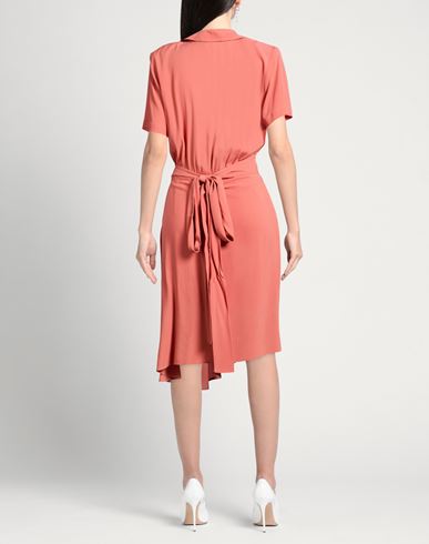 Woman Midi dress Salmon pink Size 6 Silk, Acetate