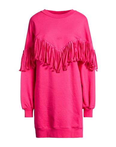 Woman Mini dress Fuchsia Size 0 Cotton