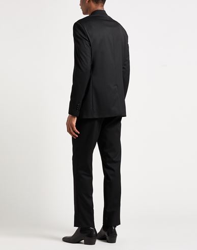 Man Suit Black Size 34 Wool, Polyester, Elastane