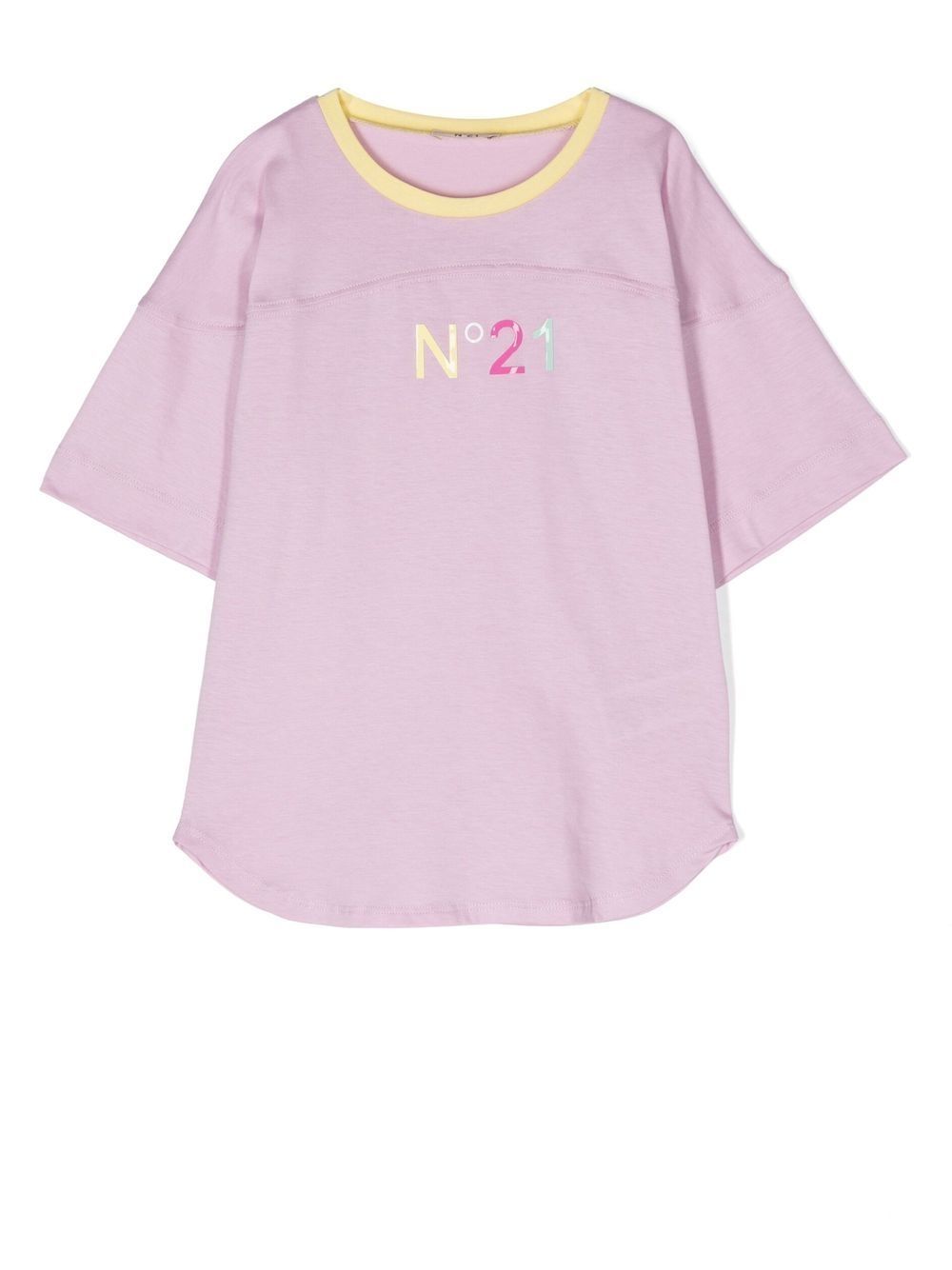 Logo-print short-sleeved T-shirt - Pink